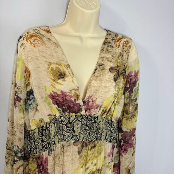 Sundance Boho Adair Floral Maxi Dress Cottage core Festival Concert Women's 6 - Picture 12 of 13